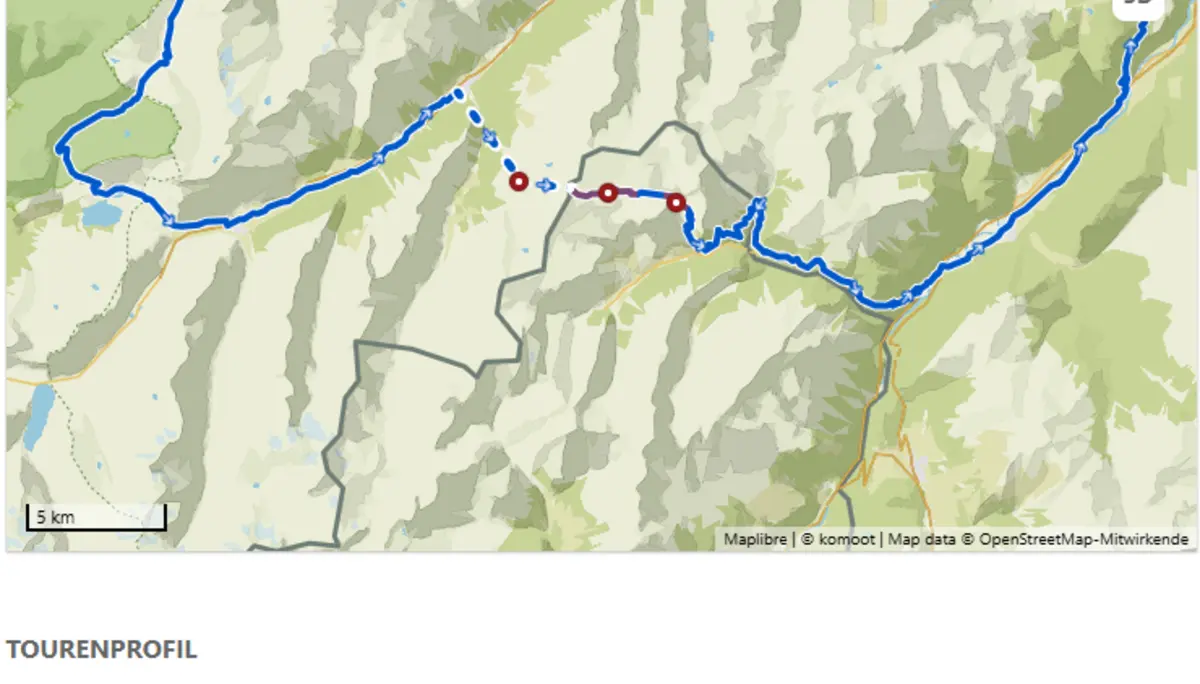 geplanter Tourverlauf für Tag 2 | © Mountainbikegruppe