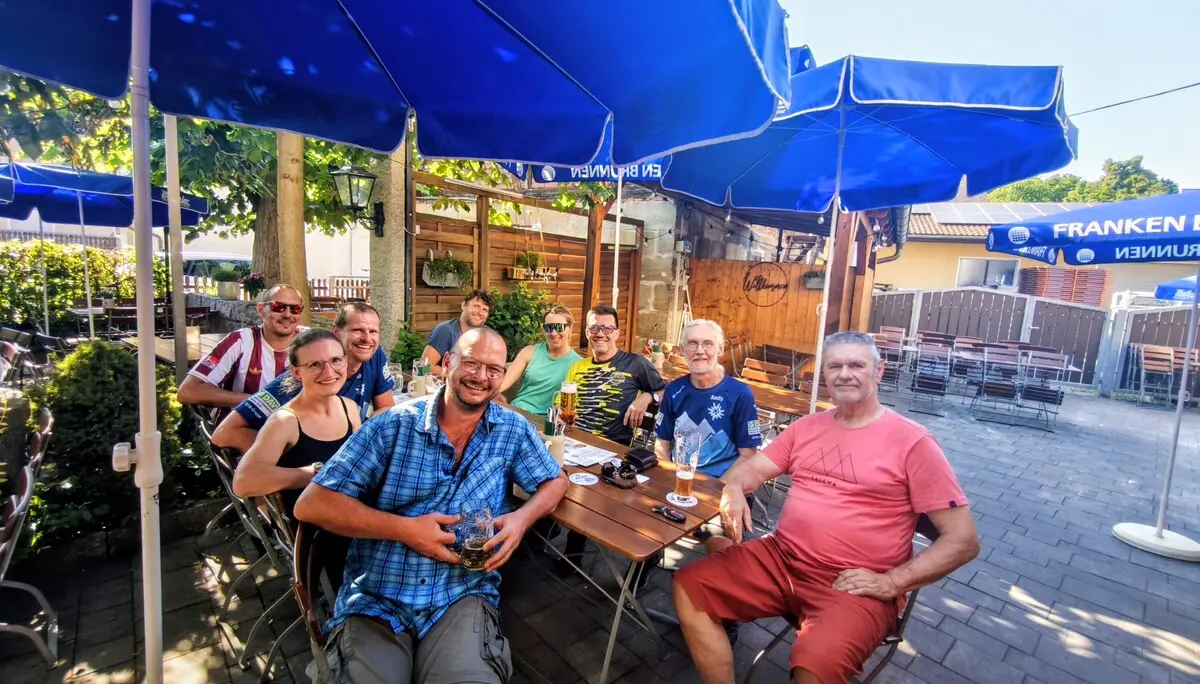 Abschluss der Tour im Biergarten | © Jörg Guttenberger