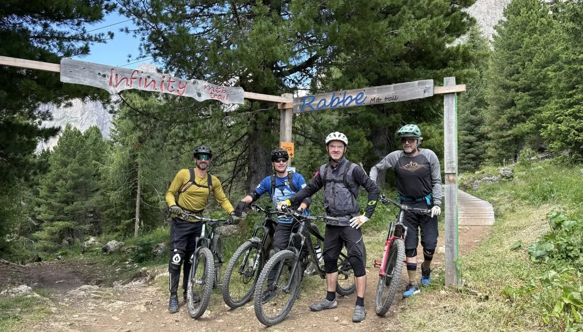 Die Trails auf der Sella Ronda – Einstieg zu „Infinity“ und „Rabbe“ | © Christian Weigand