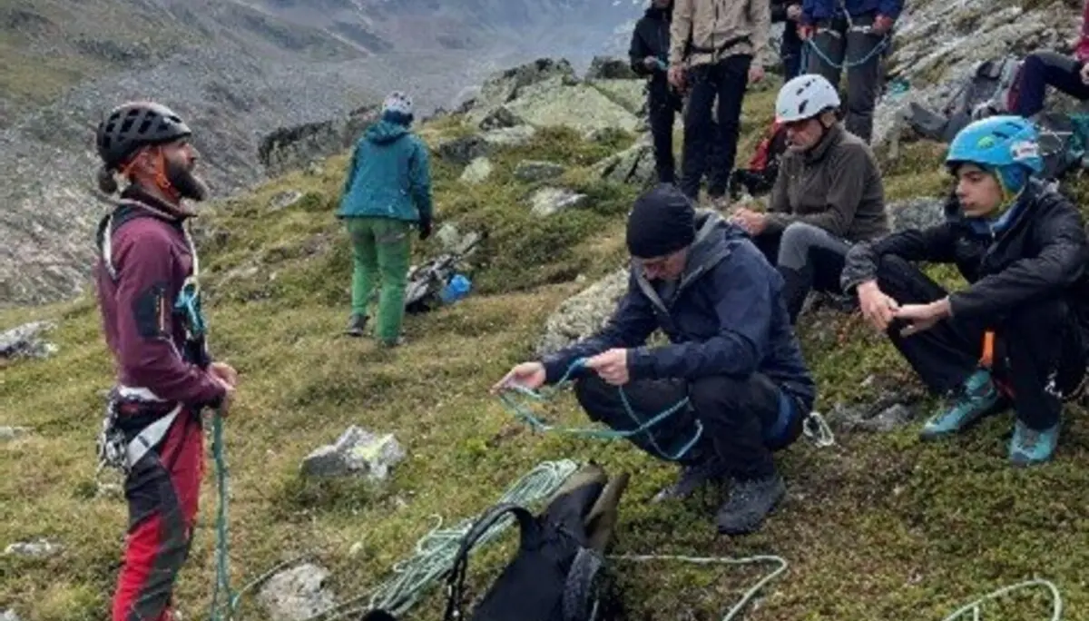 im Fels | © DAV Fürth, Foto: Rebecca Plonka