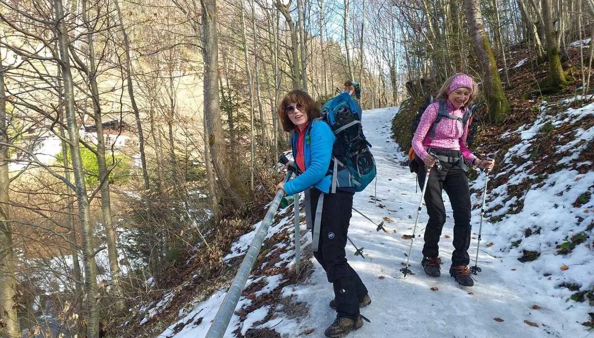 Eisiger Abstieg | © DAV Fürth, FFF